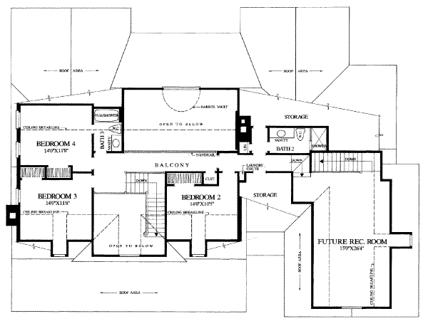 upper floor house blueprint