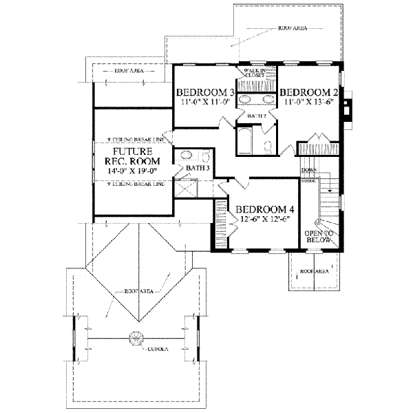 upper floor house blueprint