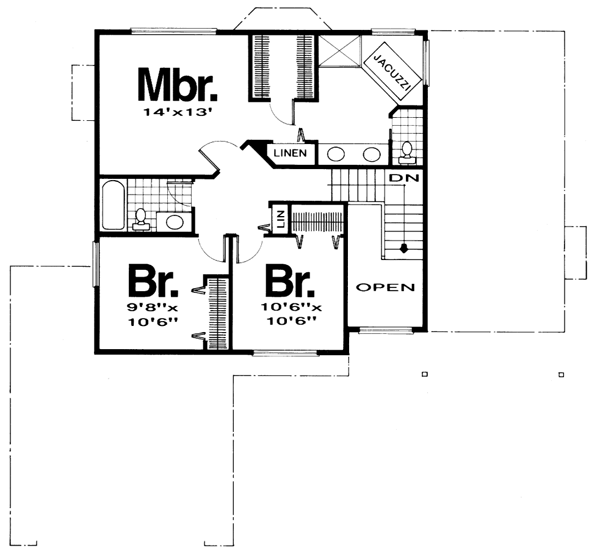 upper floor house blueprint