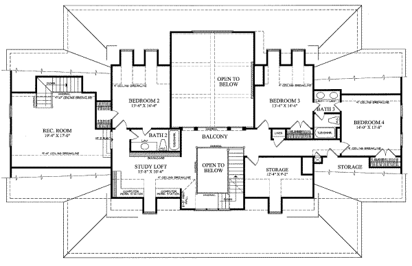 upper floor house blueprint