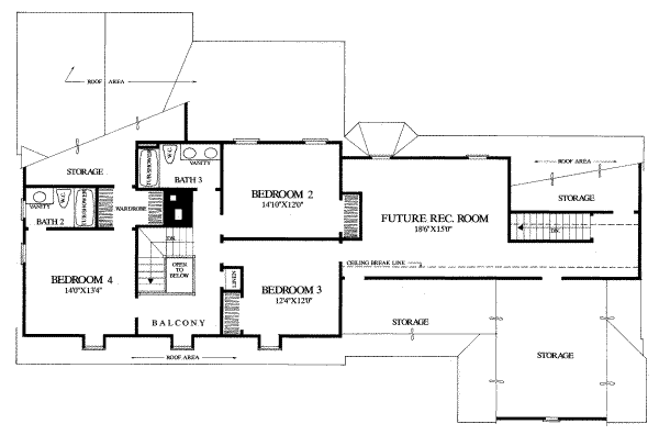 upper floor house blueprint