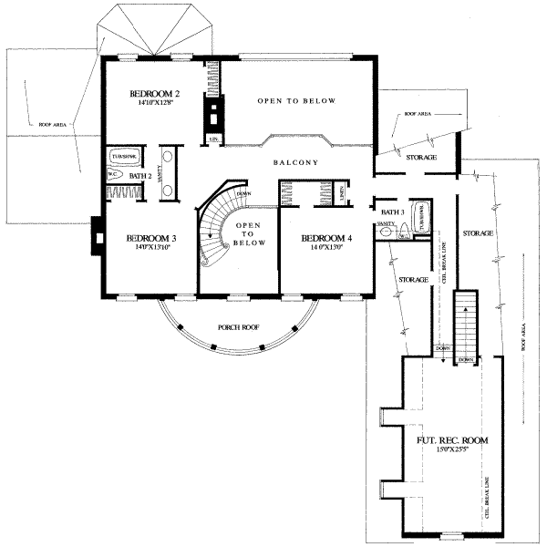 upper floor house blueprint