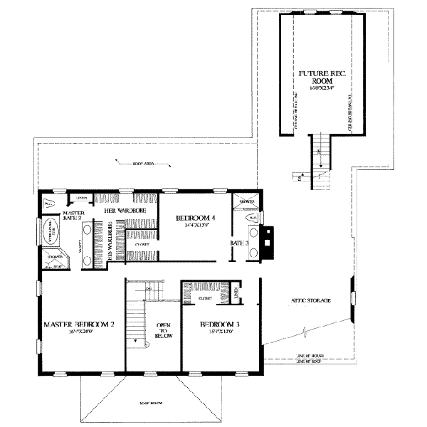 upper floor house blueprint