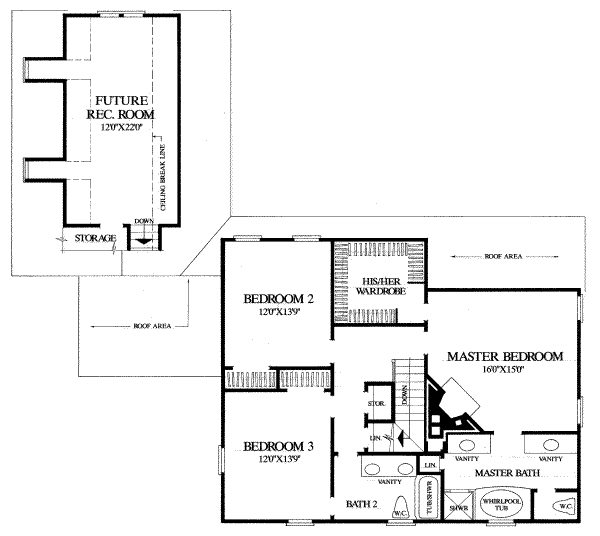 upper floor house blueprint