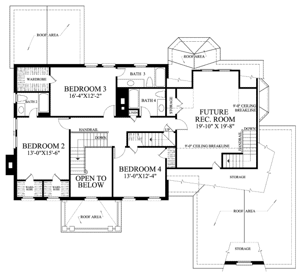 upper floor house blueprint