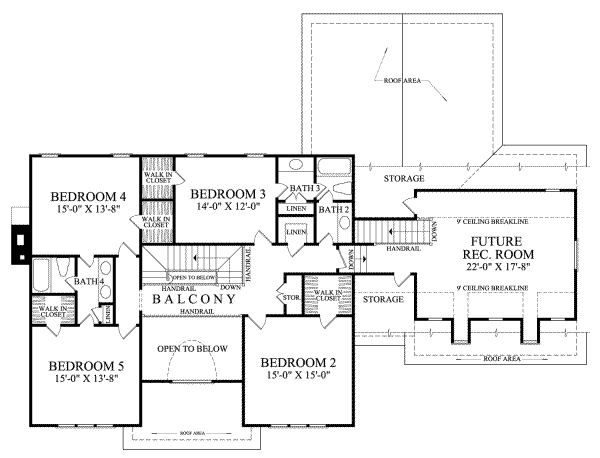 upper floor house blueprint