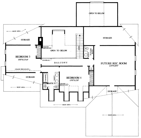 upper floor house blueprint