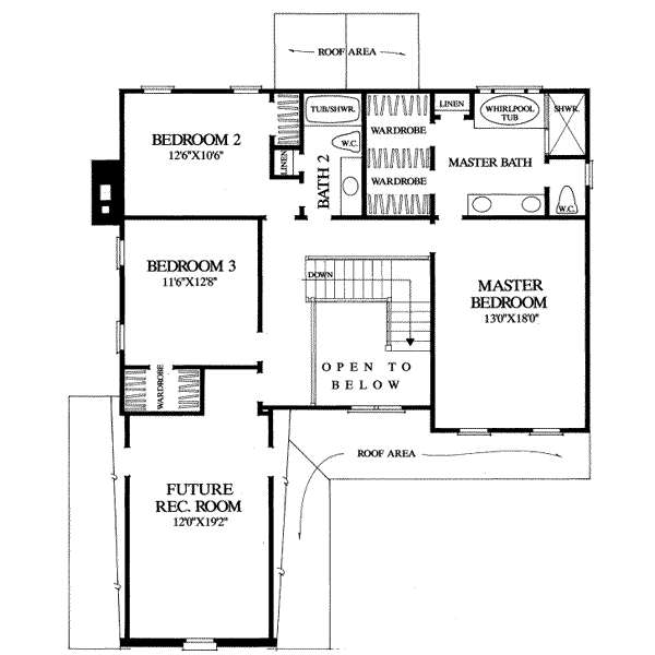 upper floor house blueprint
