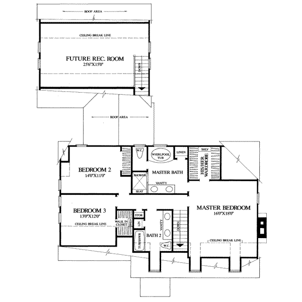 upper floor house blueprint
