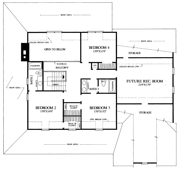 upper floor house blueprint