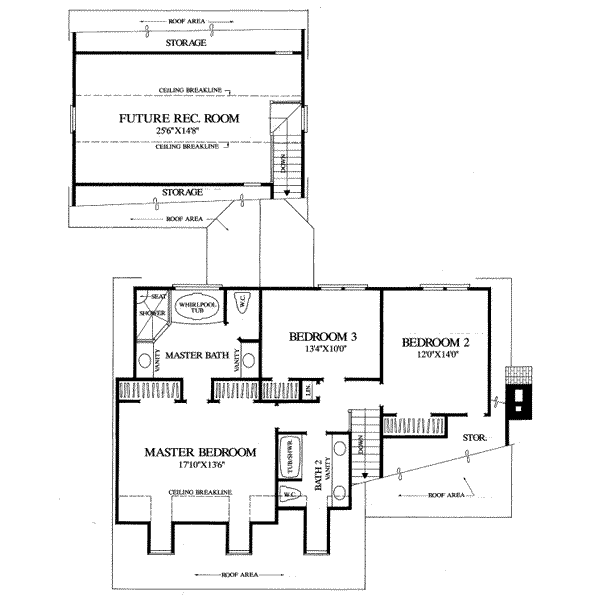 upper floor house blueprint