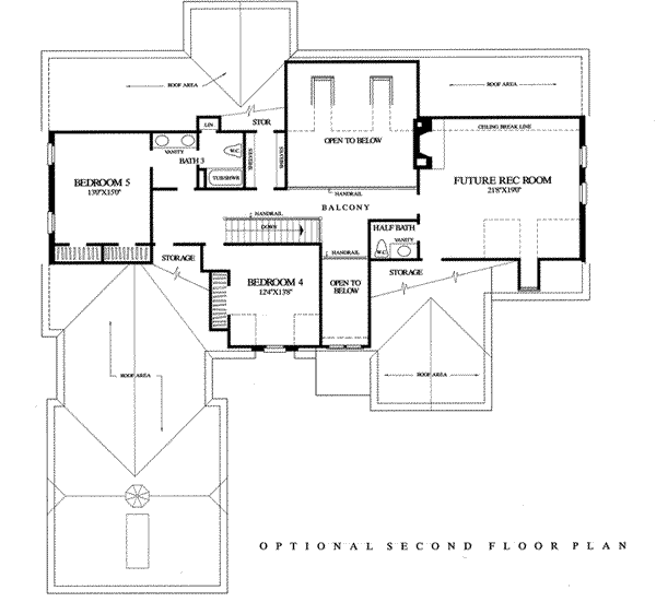 upper floor house blueprint