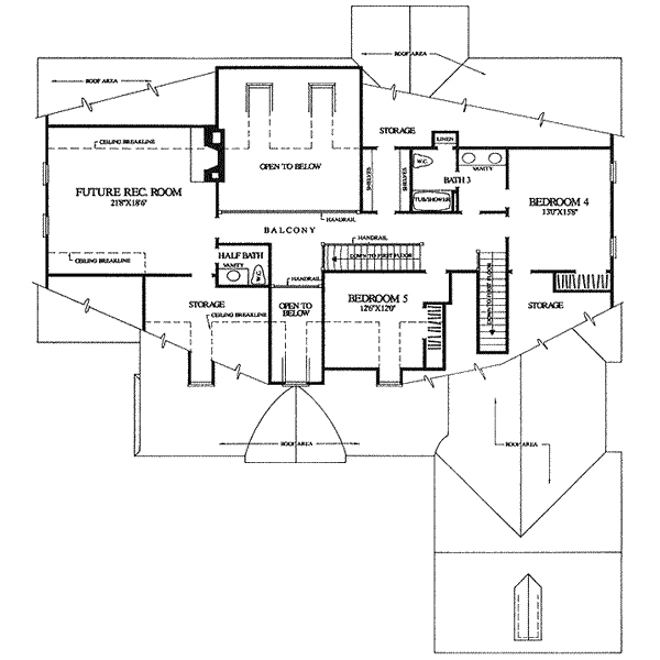 upper floor house blueprint
