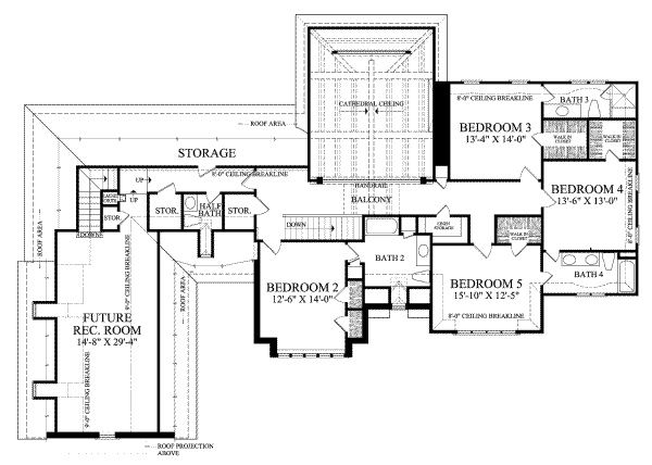 upper floor house blueprint