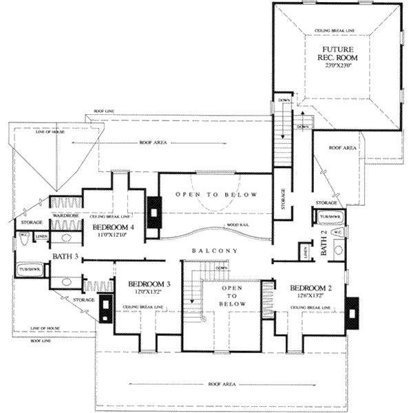 upper floor house blueprint