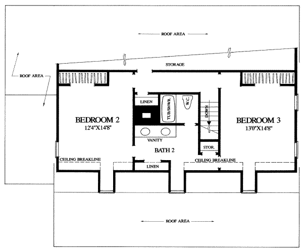upper floor house blueprint