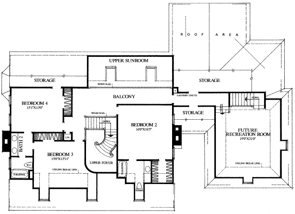 upper floor house blueprint