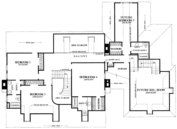 upper floor house blueprint