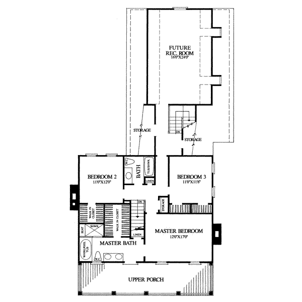 upper floor house blueprint