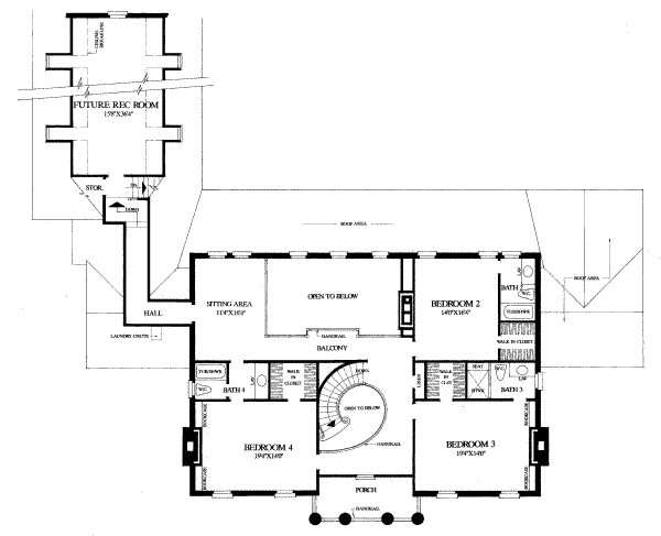 upper floor house blueprint