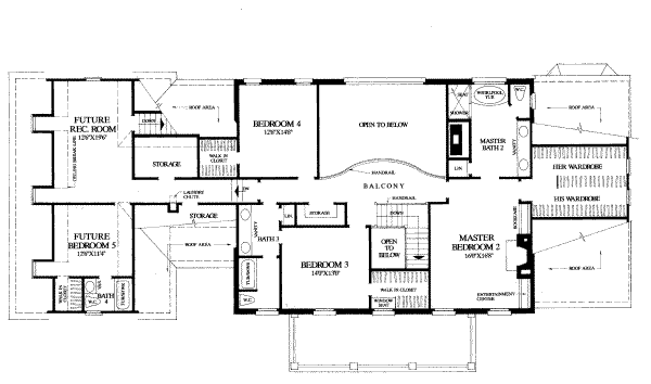 upper floor house blueprint