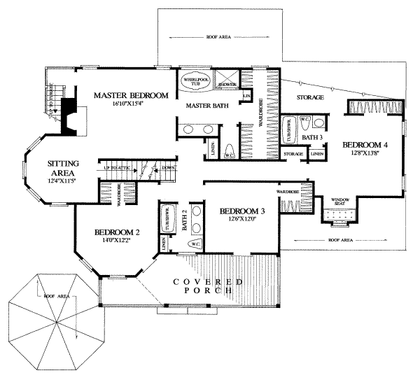 upper floor house blueprint