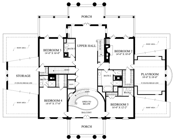 upper floor house blueprint
