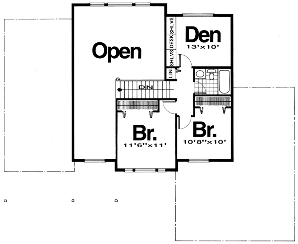 upper floor house blueprint