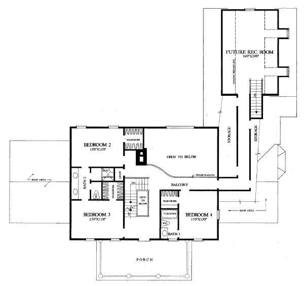 upper floor house blueprint