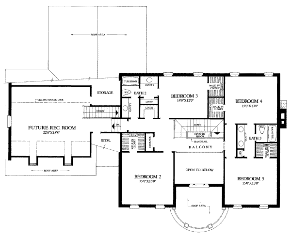 upper floor house blueprint