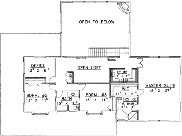 upper floor house blueprint