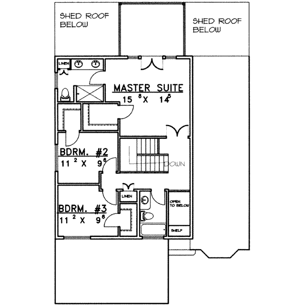 upper floor house blueprint