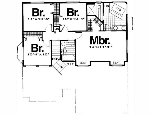 upper floor house blueprint