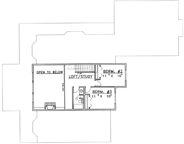 upper floor house blueprint