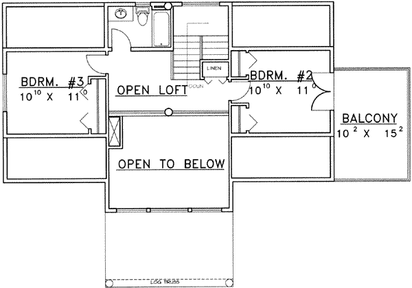 upper floor house blueprint
