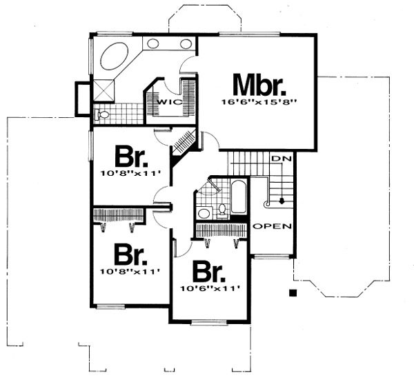 upper floor house blueprint