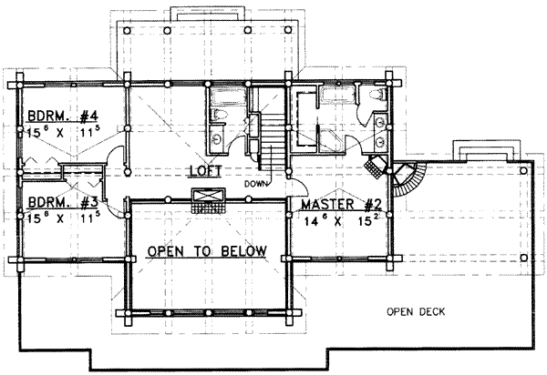 upper floor house blueprint