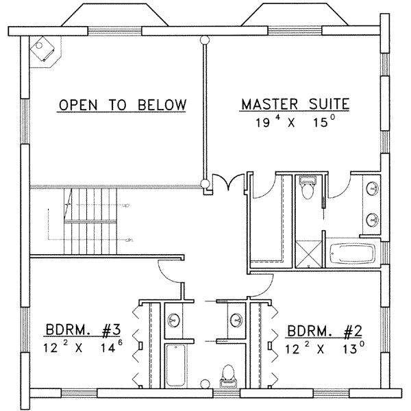 upper floor house blueprint