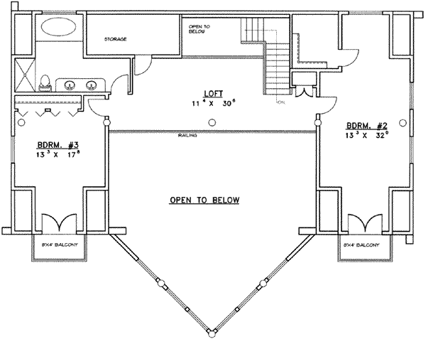 upper floor house blueprint