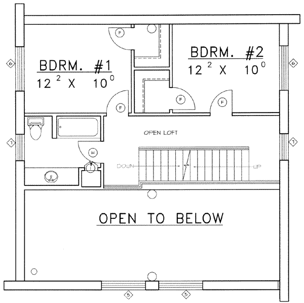 upper floor house blueprint