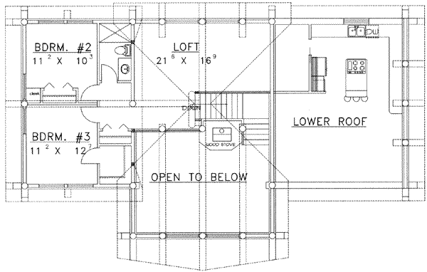 upper floor house blueprint