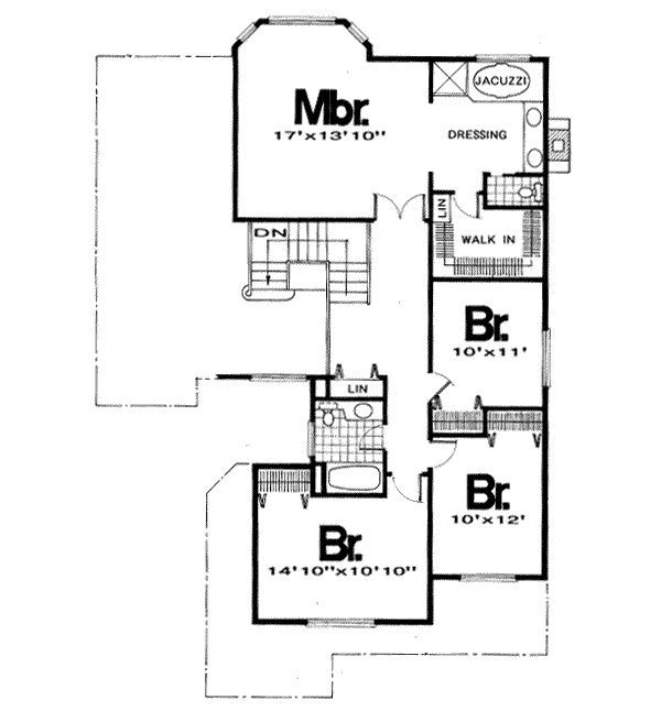 upper floor house blueprint