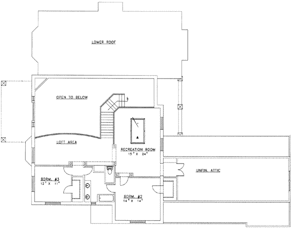 upper floor house blueprint