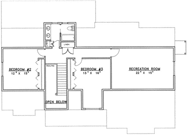 upper floor house blueprint