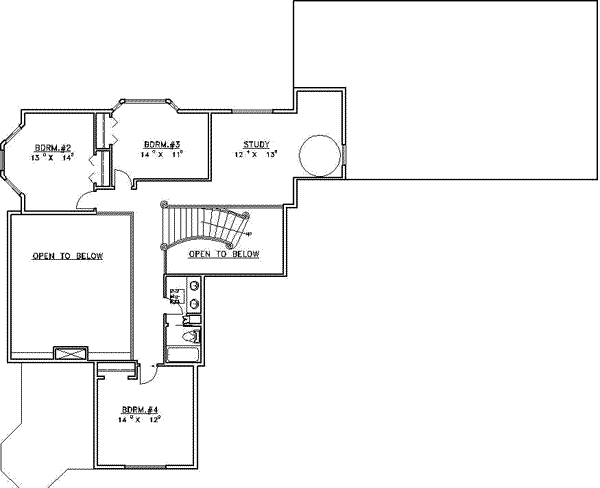 upper floor house blueprint