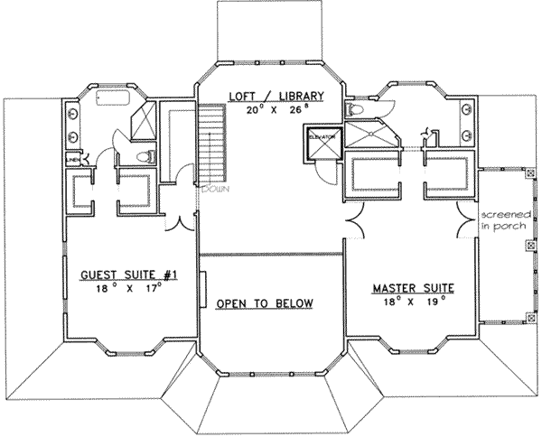 upper floor house blueprint