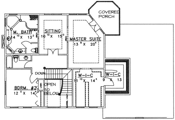 upper floor house blueprint