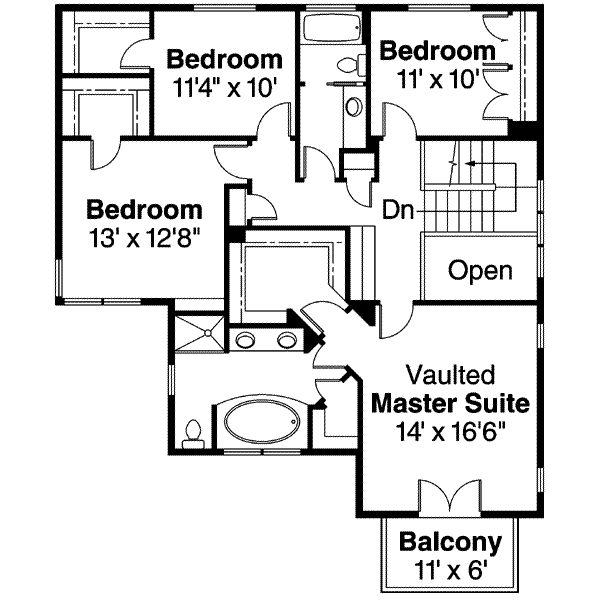 upper floor house blueprint