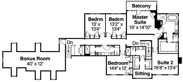 upper floor house blueprint