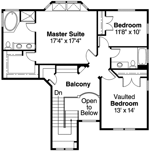 upper floor house blueprint